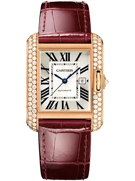 cartier tank anglaise 18k pink gold watch|cartier tank must extra large.